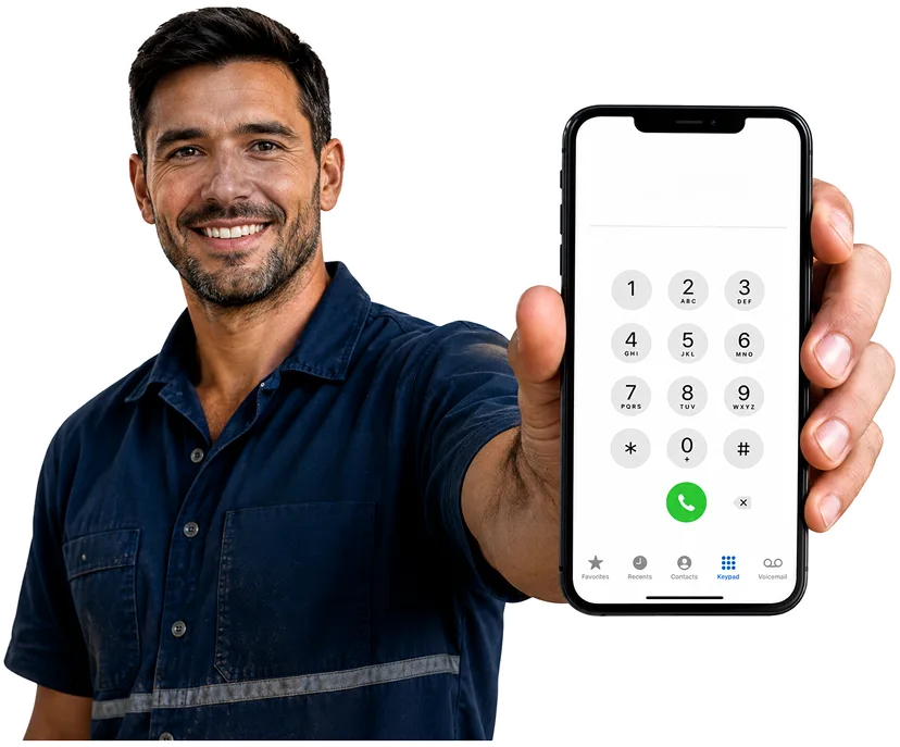Our plumber taking a booking call for Collaroy
