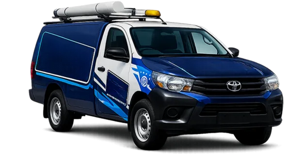 Our drain service van out on a Collaroy job