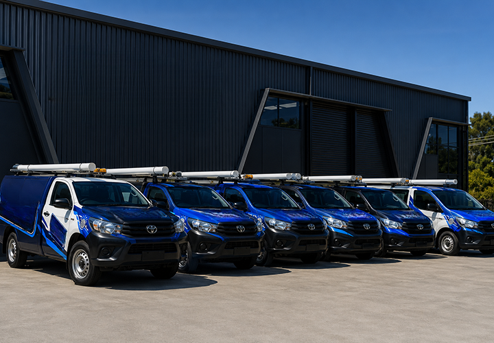 Fleet of Collaroy Blocked Drains plumbing vans